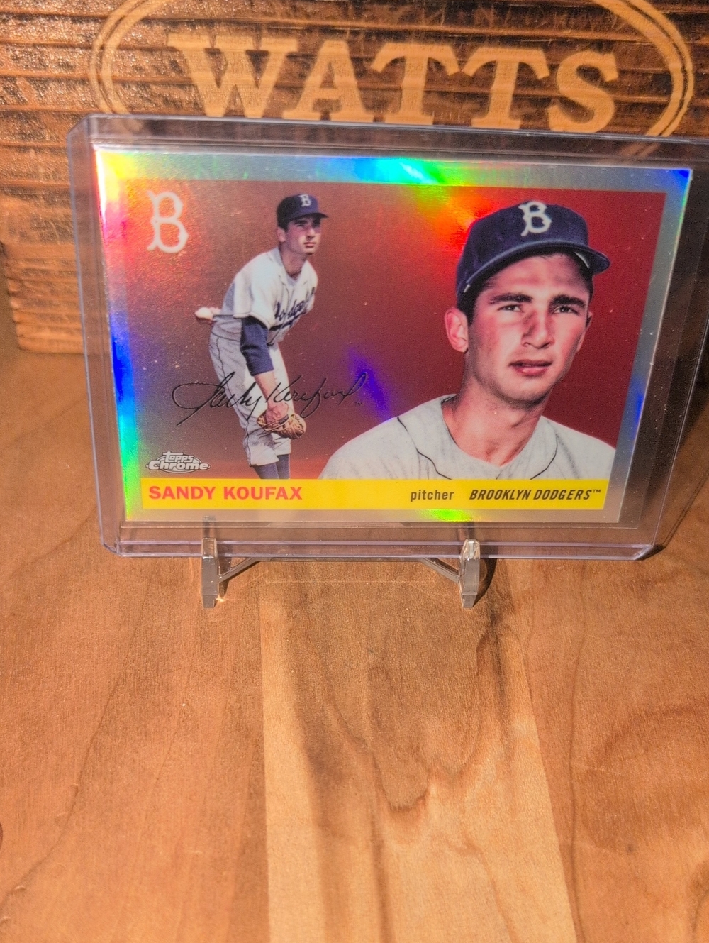2025 Topps Chrome Sandy Koufax Silver Refractor Dodgers HOF